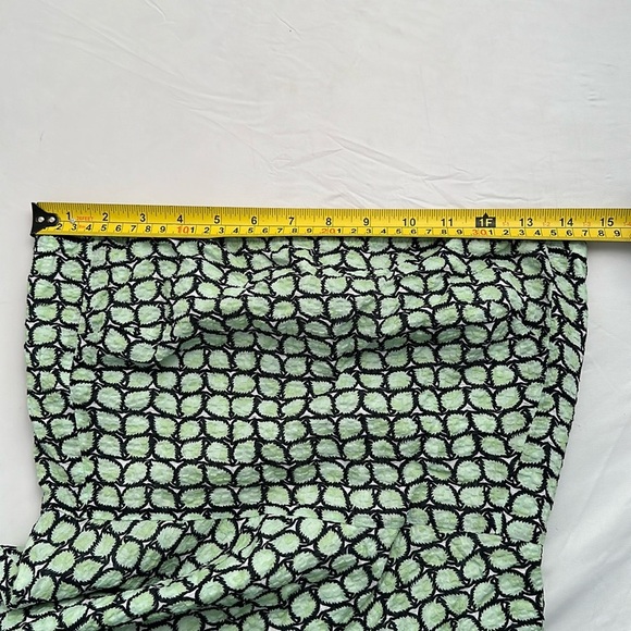 J Crew green and navy cotton strapless dress 2 - Picture 6 of 11